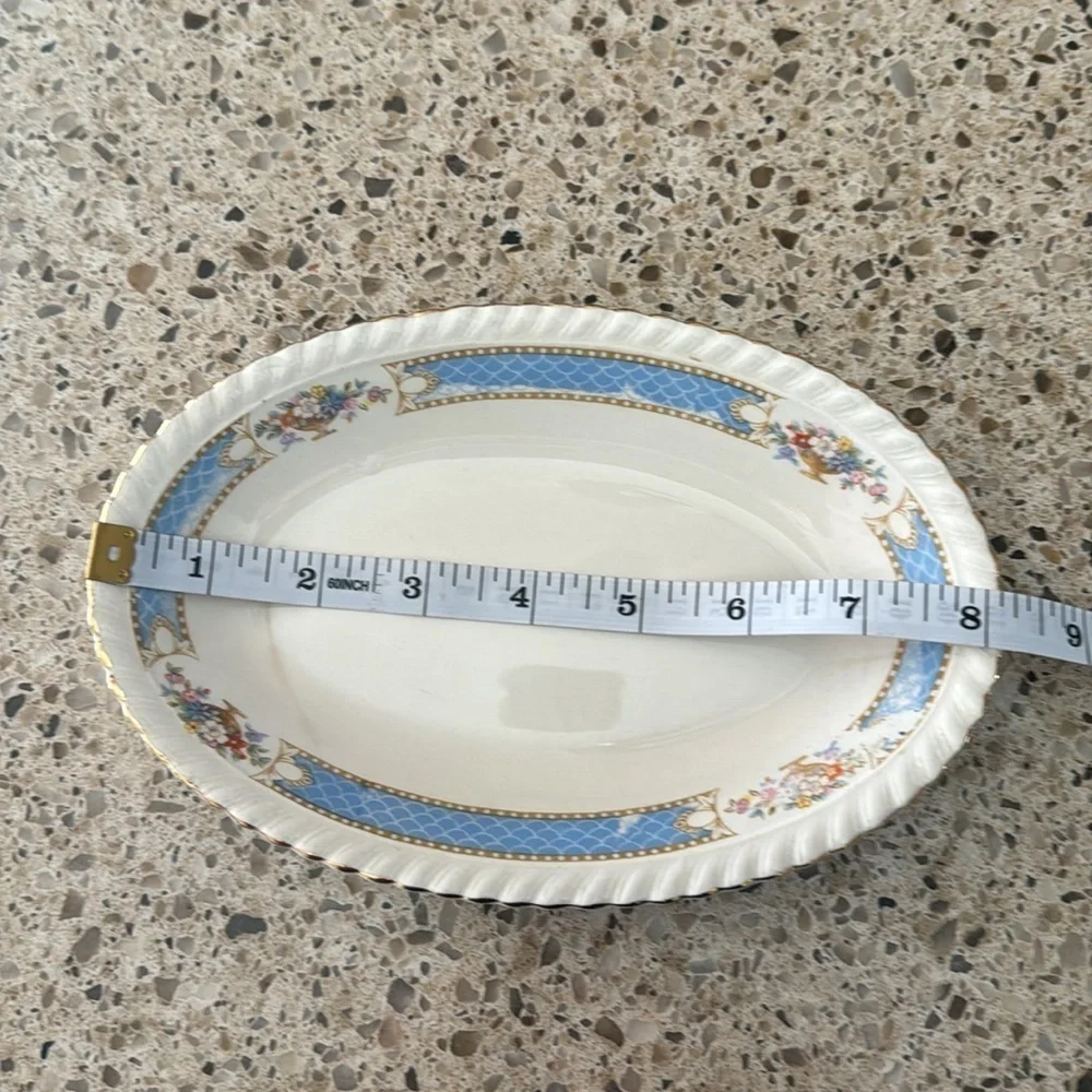 Vintage HTF Johnson Bros. Belvedere butter plate Stamped Old English